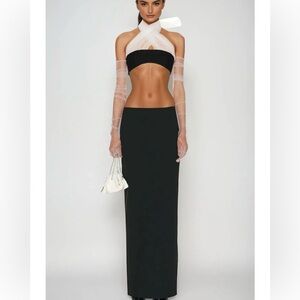 Black & Ivory Tulle Skirt Set